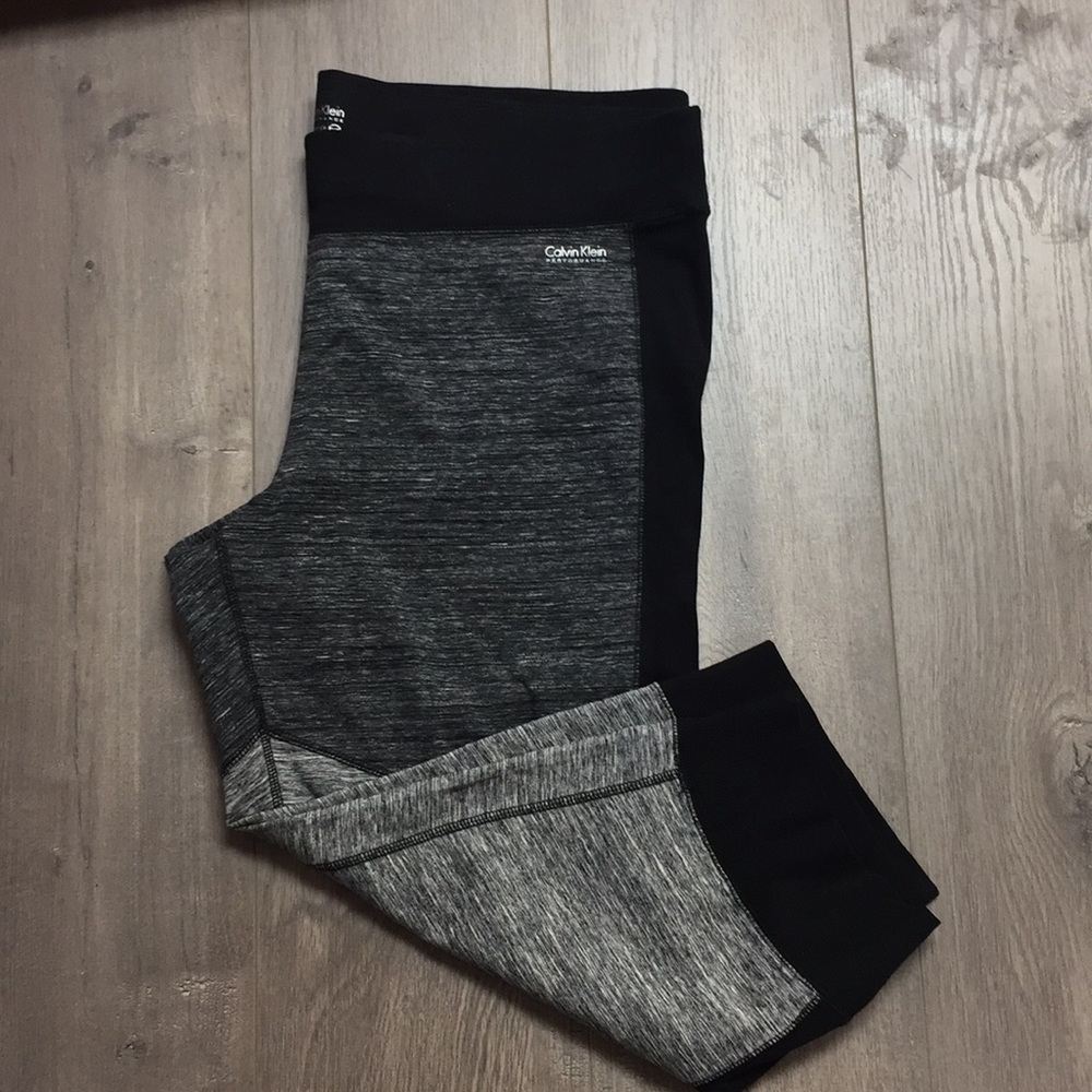 Calvin Klein Black and Gray Leggings